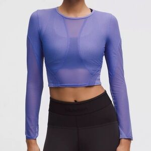 lululemon athletica Mesh Panelled Training Long Sleeve Shirt
